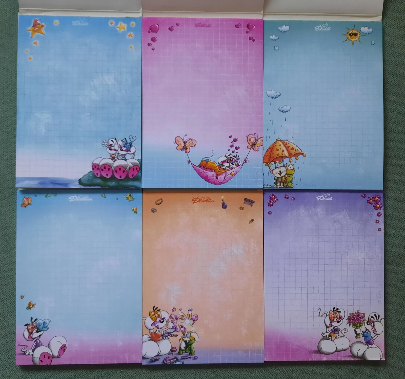 6 model de feuilles diddld collection Danemark 